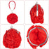 Women Rose Clutch Satin Rose Shaped Clutch Handbag Floral Evening Bag Red for Wedding Party Christmas Mother's Day Gift...