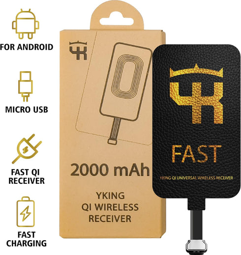 2000 mAh Qi Receiver Type A for Samsung Galaxy J7 J8 J6 J3 A7 A8 - LG K40 K30 K20 K10 V10 Stylo 2 3 - Qi Wireless Charging Adapter Type A......