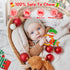NPET Christmas Baby Teething Toy, Christmas Cute Santa & Deer Teething Ring 3-12 Months Baby Gifts Infant Teething Toy, Baby Theether Toy Christma...