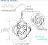 Sllaiss 925 Sterling Silver Celtic Knot Drop Earrings for Women Good Luck Irish Vintage Earrings Round Dangle Earrings...