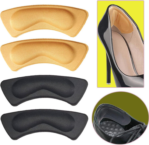 Back Heel Pads for Shoes That are Too Big,8 Pairs Heel Cushions for Heel Pain Relief,Heel Grips Liner Cushions Inserts for Womens Mens Loose Shoes...