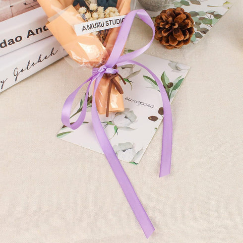 3/8 Inch Lavender Polyester Satin Ribbon for Gift Wrapping, 100 Yards High Density Craft Fabric Ribbon for Wedding, Gift Wrapping, Holiday Decorat...