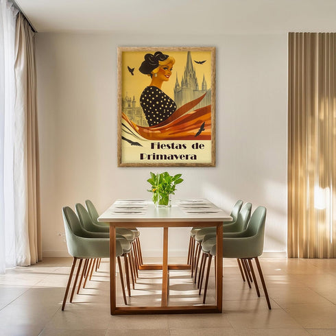 Posterizer 1 pcs-vibrant poster-Seville's 1932 Spring Festivals 1-Adventure Wall Art-Landscape & Nature Art-Decorations for Bedroom, Office, Livin...