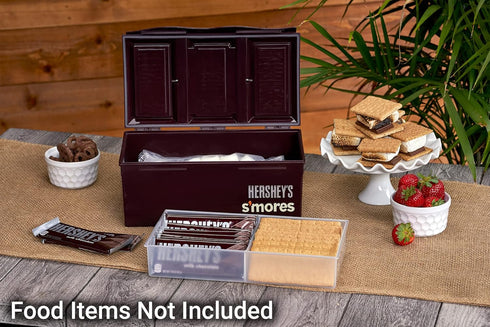 Hershey's S'mores Caddy, Store All Essentials for Making S'mores, S'mores on the Go, Camping Essentials, Ideal for Picnics and Tailgating, Removab...