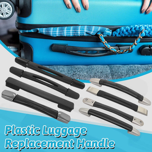 MroMax 2Pcs Luggage Handle 9.06" x 0.98" (L x W) Plastic Pull Handle Grip Replacement 230mm x 25mm for Luggage Suitcase Box Black Tone...
