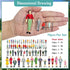 70PCS People Figurines Mini Trains Architectural 1:25 1:50 1:75 1:87 Scale People Painted Figures Plastic People Small Dollhouse People Standing a...