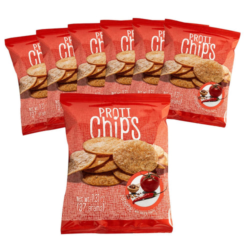Proti-Thin Barbecue Proti Protein Chips, 14g Protein, Low Calorie, Low Carb, Low Fat, Sugar Free, High Fiber, No Gluten Ingredients, Healthy Snack...