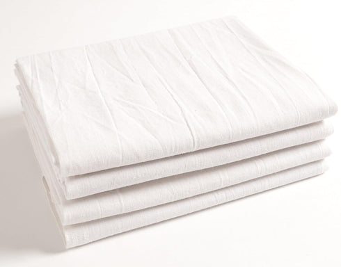 KAF Home Flour Sack Kitchen Towels, White, Set of 4, 100% Cotton...