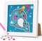 TOY Life 5D Diamond Arts Kits for Kids with Wooden Frame Diamond Arts and Crafts for Kids Ages 6 8 10 12 Gem Art Painting Kit Whale Diamond Dots P...