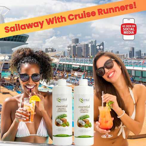 2x17.3oz Rum Runners for Cruise Liquor Smuggle Bottle Empty Shampoo Bottles Hidden Alcohol Container Flasks for Liquor Disguise Secret Plastic Fla...