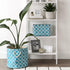 DII Polyester Container with Handles, Lattice Storage Bin, Small, Storm Blue...
