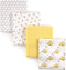 Hudson Baby Unisex Baby Cotton Flannel Receiving Blankets, Bee, One Size...