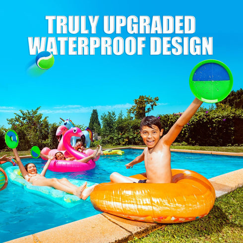 EVERICH TOY Beach Toys for Outdoor Games for Kids Ages 3-10, Yard Lawn Ball Catch Games Paddle Toss-Upgraded Version Game for Family, Boys and Gir...