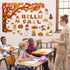 114 Pcs Fall Bulletin Board Decorations Set Thanksgiving Autumn Cutouts Classroom Tree Decor Happy Fall Pumpkin Gnome Paper Cutting with 200 Glue ...