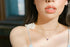 UILZ 14K Gold Plated Layered Birthstone Necklace Dainty Heart Birthstone Necklace Paperclip Chain Choker Necklace with Heart Pendant Birthstone Je...