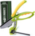 Salad Scissors - 2-in-1 Food Chopper and Kitchen Shears for Easy Salad Making, Vegetables, Meat & More - Ergonomic Handle, Stainless Steel Blades...