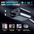 Retractable Car Charger 4 in 1 Fast Car Phone Charger - 66W with 2 Retractable Lightning Cords, USB-A & USB-C Ports to Rapidly Charge 4 Devices at...