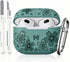 for Airpods 3rd Generation Case - Silicone Case Compatible with Airpods Case 3rd Generation - Butterfly Flowers Engraved Design for Airpods 3rd Ge...