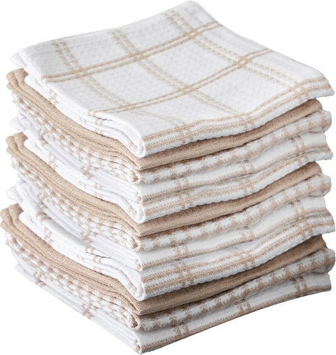 T-Fal Premium Waffle Dish Cloths: Highly Absorbent, Super Soft Long Lasting - 100% Cotton, 12"x13" Flat Waffle Dish Towel for Cleaning & Drying Di...