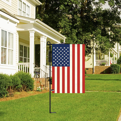HOOSUN American Flag 12" x 18" Small American Flag For Garden Flag Stand,4th Of July Decorations Outdoor,Double Sided Patriotic Flag,USA Flag,Mini...