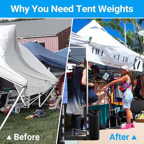 Outdoor Canopy Weights(135LBS) for Heavy Duty,Tent Weights Sand Bags for Outdoor Garden Patio Sun Shelter Canopy Patio UmbrellaUmbrella,Gazebo,Pop...