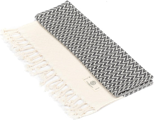 Madamelique Exclusive Hand Towels Set of 2-18 x 40 Inches - Decorative Bathroom Peshtemal Towel for Hand, Face, Hair, Yoga, Tea, Dishcloth, Kitche...