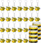 48 Pieces Cute Bee Keychain Bee Rubber Bracelets Bee Birthday Party Favors Honey Bee Silicone Wristband Bee Party Decorations for Birthday Supplie...