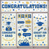 Whaline 193Pcs Graduation Window Sticker Clings Removable Grad Window Decorations Cap Diploma Window Decals Grad Congratulations Party Decor Suppl...