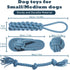 Dog Rope Toys for Small Large Dogs, Puppy Teething Chew Pull Toy, Dog Toys for Aggressive Chewers, Tug of War Dog Toy Teeth Cleaning Gum Massage,D...