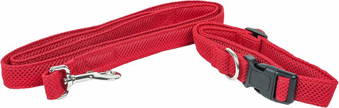 Pet Life ® 'Aero Mesh' 360 Degree Dual Sided Comfortable and Breathable Adjustable Fashion Mesh Dog Collar and Dog Leash for Small Medium and Larg...