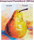 Ampersand Art Supply Pastel Painting Panel: Museum Series Pastelbord, 6" x 8" of 3, White, 1/8 Inch Flat Profile...