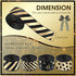 Shappy 4 Rolls 1 Inch Graduation Ribbon Striped Wrapping Bronzing Grosgrain Fabric Ribbons Black and Gold Ribbon DIY Craft for School Graduation G...