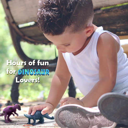 Kids Dinosaur Figures Toys, 7 Inch 12 Pack Jumbo Plastic Dinosaur Playset, STEM Educational Realistic Dinosaur Figurine for Boys Girls Toddlers...