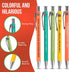 MilkToast Brands Funny Dog People Pens, A snarky gag gift set for pet owners or coworkers, Black ballpoint pens...