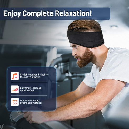Sleep Headphones Wireless, Bluetooth Sports Headband Headphones with Ultra-Thin HD Stereo Speakers, Unisex, Perfect for Sleeping,Workout,Jogging,Y...