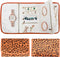 Foldable Leopard Travel Jewelry Bag Organizer Jewelry Storage Roll for Earrings,Necklaces,Rings,Bracelets,Brooches...