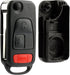 KeylessOption Replacement Keyless Entry Remote Fob Clicker Flip Key Shell Case...