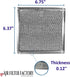 Microwave Filter 6.75" X 6.34" DE63-00666A Replacement For Samsung Over The Range Kitchen Oven Vent Grease Screen Fits AP5306190 2-Pack...