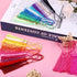 Tassels, Cridoz 120Pcs Bookmark Tassels Silky Handmade Soft Craft Mini Tassels with Loops for Bookmarks, Crafts and Jewelry Making, 30 Colors...