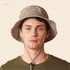 CHOK.LIDS Classic Cotton Wide Brim Bucket Hat with Adjustable String Trendy Unisex Sun Hat Lightweight Outdoor Travel Boonie...