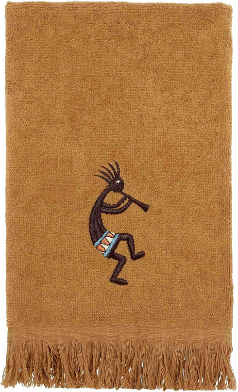 Avanti Linens Kokopelli Fingertip Towel, Nutmeg 18.00" x 11.00"...