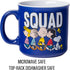 Silver Buffalo Peanuts Squad Featuring Sally, Linus, Charlie Brown, Lucy, Snoopy, and Woodstock Ceramic Camper Mug, 20 Ounces...