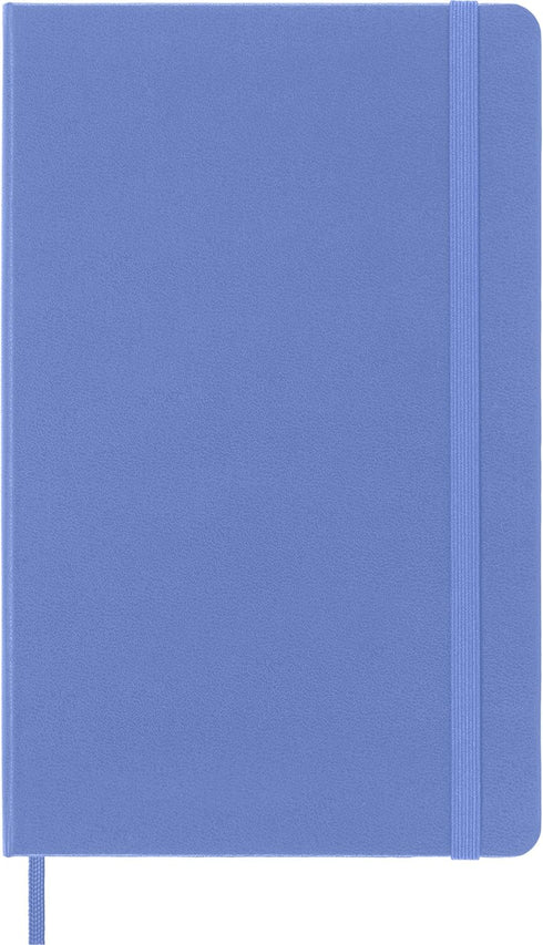 Moleskine Classic Notebook, Hard Cover, Large (5" x 8.25") Plain/Blank, Hydrangea Blue, 240 Pages...