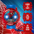 Marvel Spider-Man Kids' LCD Watch – Flashing LED Bullet Band, Digital Time Display, Red & Blue Design, Durable Plastic Case, Adjustable Silicone S...