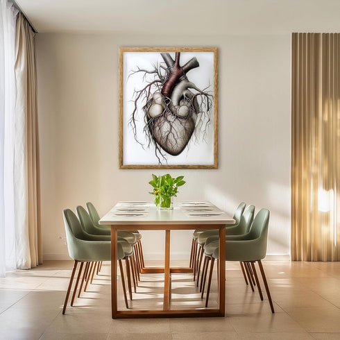 Posterizer 1 pcs-anatomy of heart imagery-educational poster 2-Teachers & Classrooms-Abstract & Modern Art-School and classroom art- unframed wall...