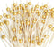 200PCS Cocktail Picks, Fancy Toothpicks for Appetizers, Decorative Bamboo Skewers for Appetizers Drinks Fruit, 4.7 Inch Long Wooden Gold Pearl Foo...