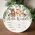 Woodland Animals Baby Milestone Blanket with Birth Stat Sign, Forest Baby Growth Chart Monthly Blanket, Watch Me Grow Woodland Baby Nursery for Ne...