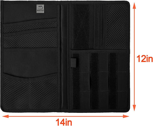 MDSTOP Molle Visor Panel Organizer Tactical Webbing Compatible Vehicle Sun Visor Cover Car Sunshade Storage Holder Pouch Fits for Cars, Trucks, Su...