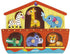 Janod 6 Piece Noah’s Ark Puzzle Themed Wooden Peg Colorful Jigsaw Puzzle - Encourages Shape Recognition, Dexterity, and Language Development - Pre...