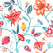 Red Floral Wallpaper Botanical Pomegranate Flower Stick and Peel Wall Paper for Bedroom Laundry Room Removable Self Adhesive Decorative Floral Con...